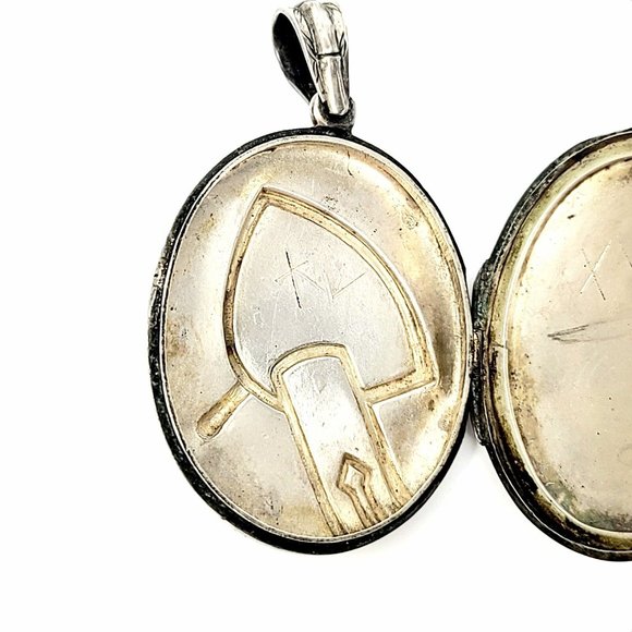 Antique Victorian 800 Silver Aesthetic Bird Locket - Picture 7 of 7